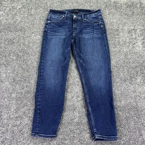 Silver Jeans Jeans Womens W30/L25 Blue Suki Skinny Crop Denim Medium Wash City